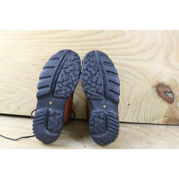 Doc Martens Boots Mens 7 Brown Leather Steel Toe Safety Ankle Womens 9 - Picture 6 of 10